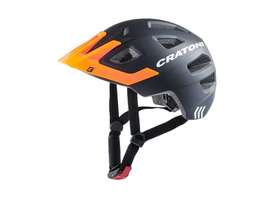 Dětská helma CRATONI Maxster Pro Black/Orange Matt