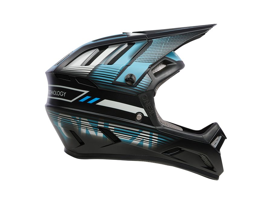 Integrální helma Oneal Backflip Solid - šedá/ledově modrá