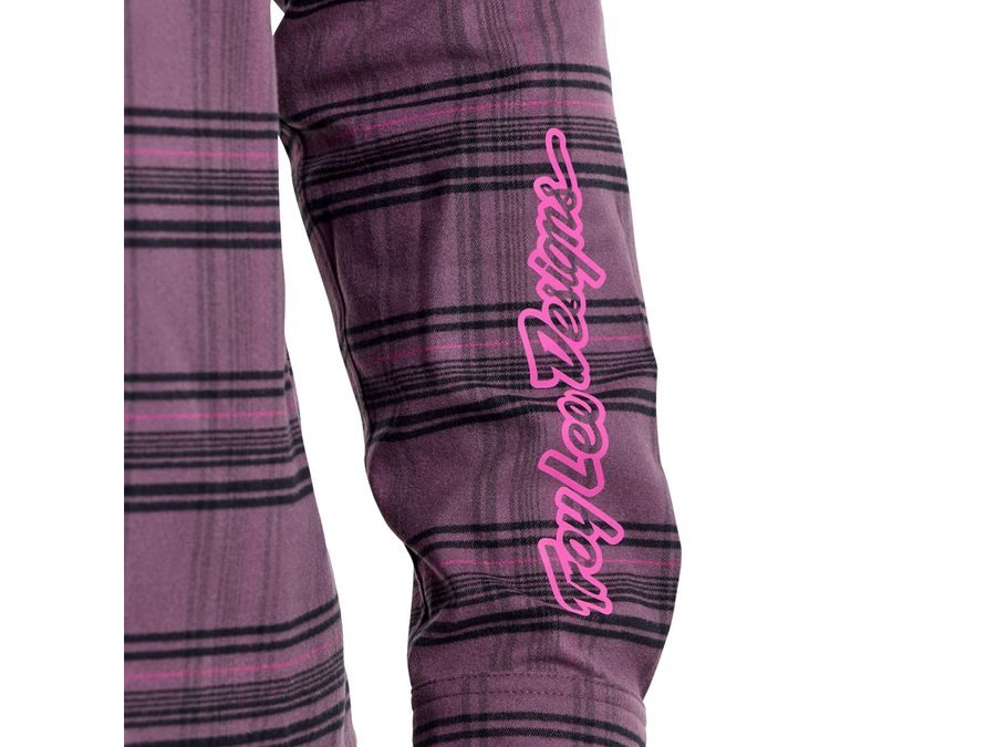 Pánská košile Troy Lee Designs GRIND FLANNE DEEP PURPLEL PLAID
