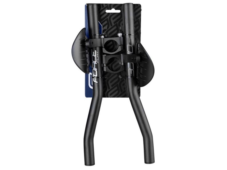 Řidítka nástavce FORCE FLAT rovné Al, černé mat