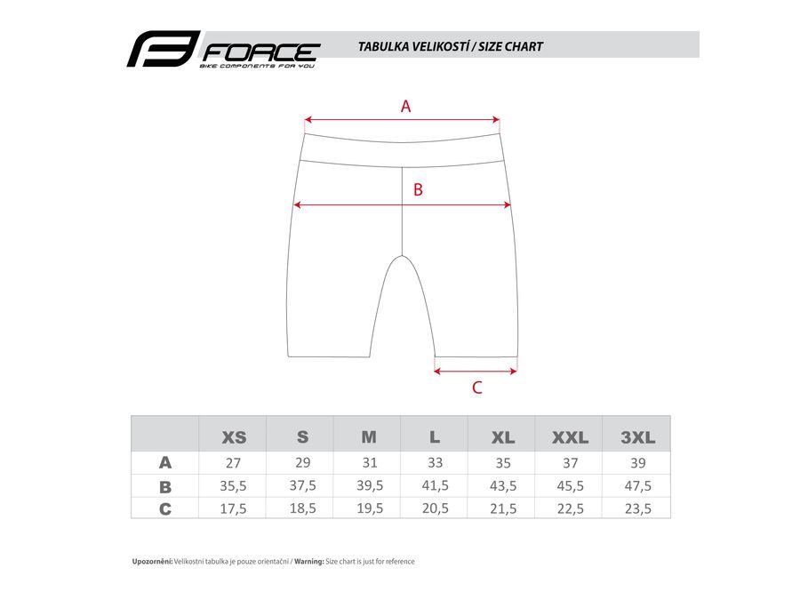 Pánské kraťasy do pasu s vložkou FORCE SHINE, černé
