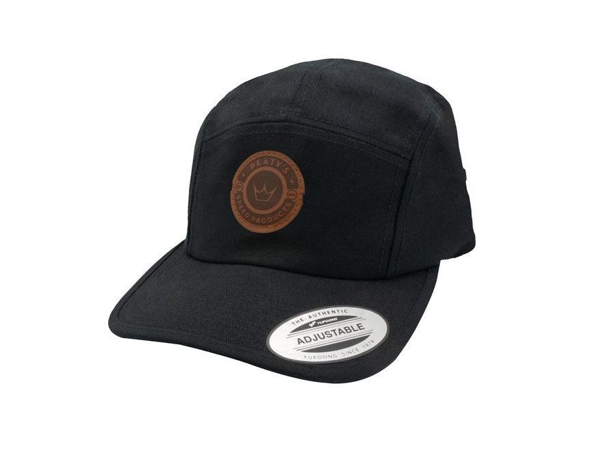 Kšiltovka PEATY'S PUBWEAR 5 PANEL CAP - SPEED PRODUCTS BADGE, black