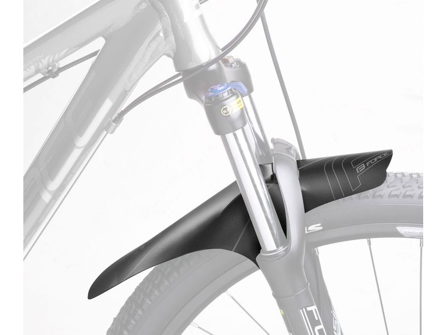 Blatník FORCE TRIS na přední vidlici, plast, černý