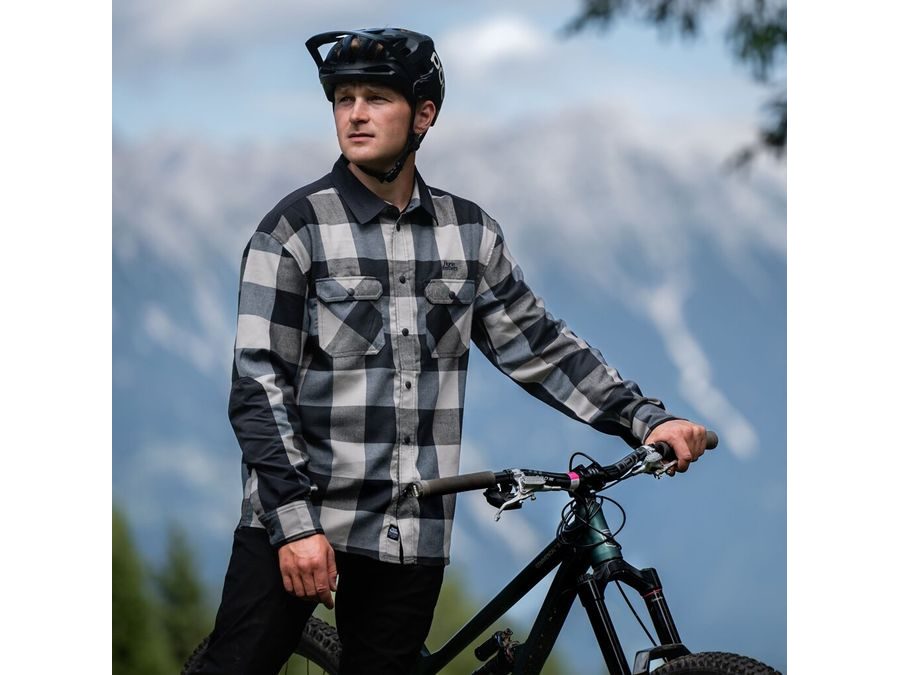 Pánská technická bike košile HORSEFEATHERS Prom, silver birch