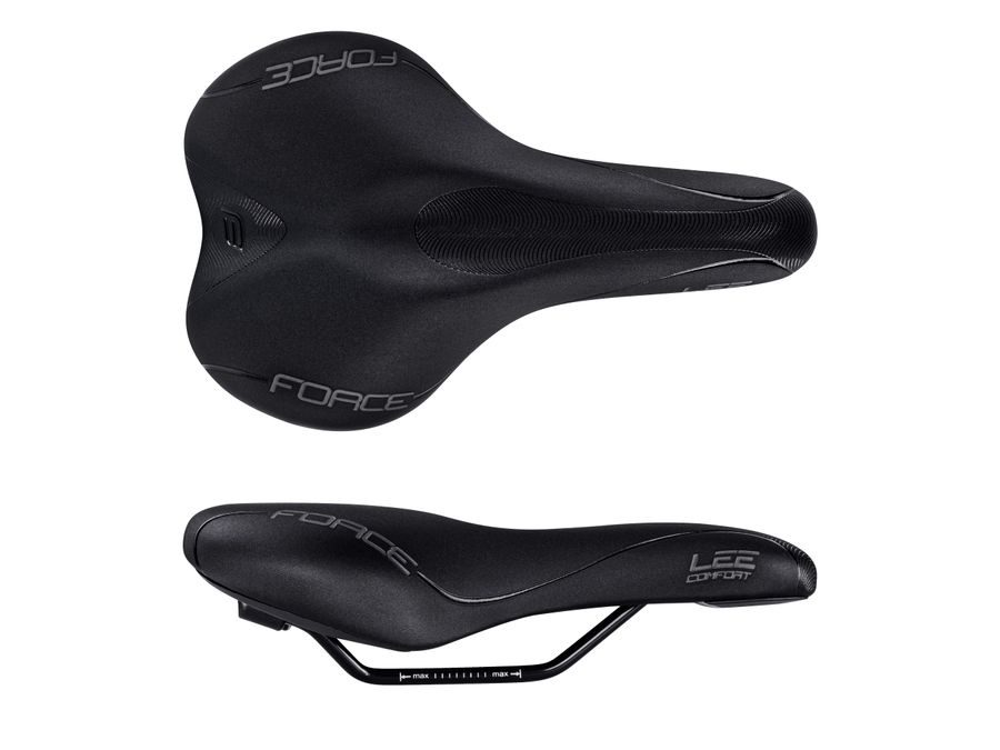 dámské turistické sedlo FORCE LEE COMFORT, černé