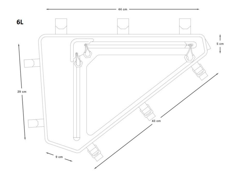 Brašna Apidura NEW Backcountry full frame pack (2,5l)