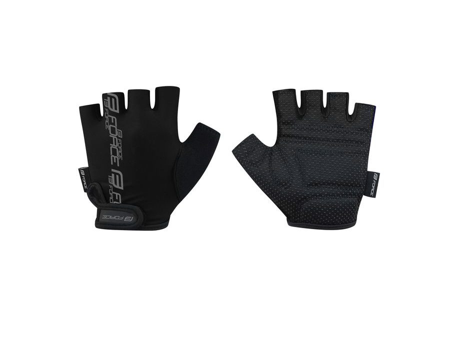 Dětské krátkoprsté rukavice FORCE KID, černé