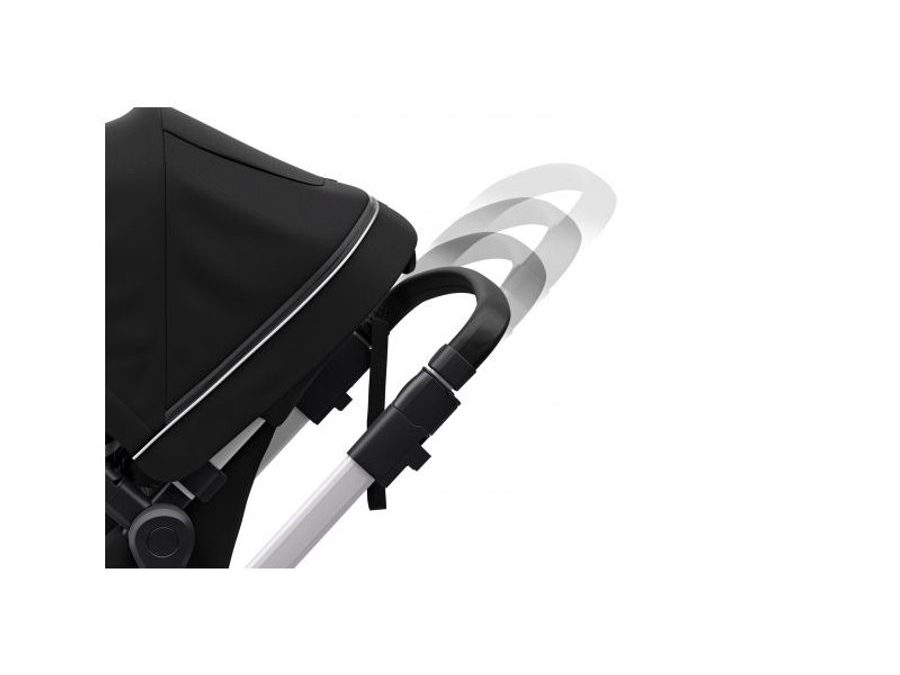 Městský kočárek s korbičkou THULE SLEEK MIDNIGHT BLACK