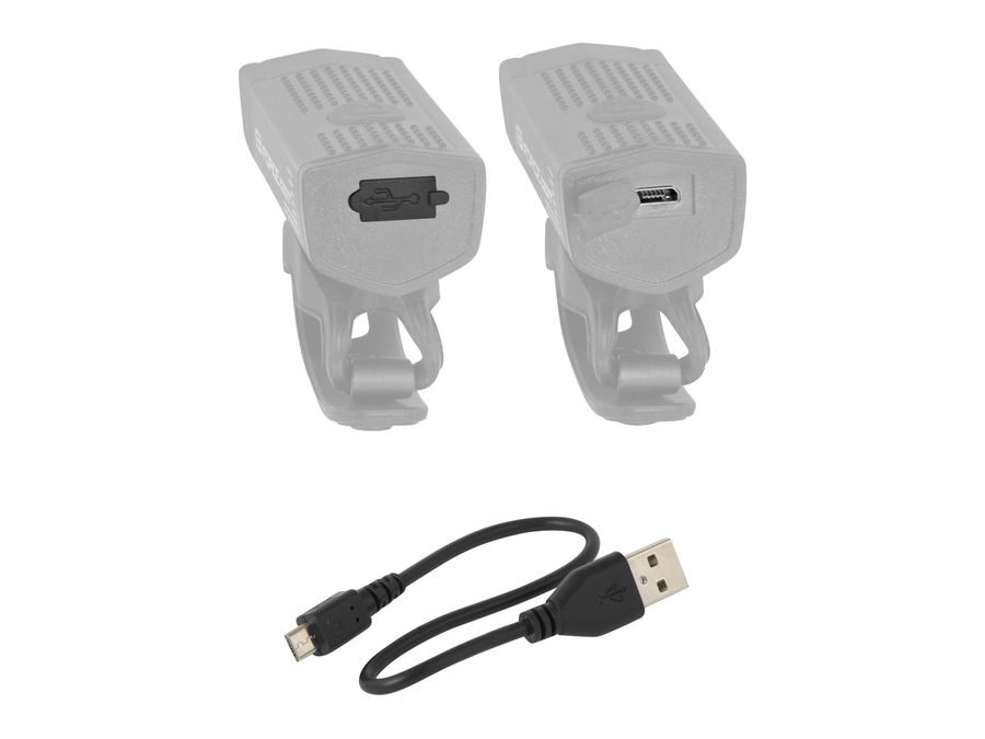 Světlo přední FORCE DOT USB, černé