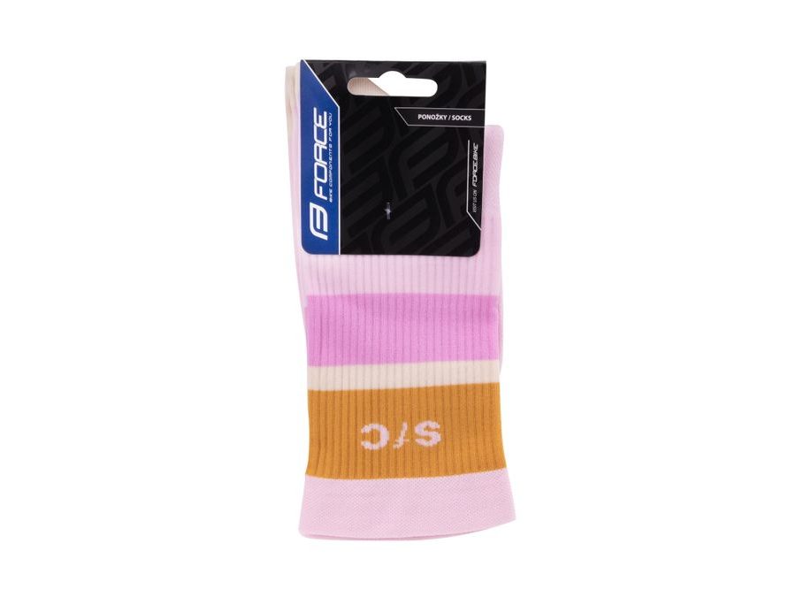 Dlouhé ponožky FORCE STRIPE, fialové