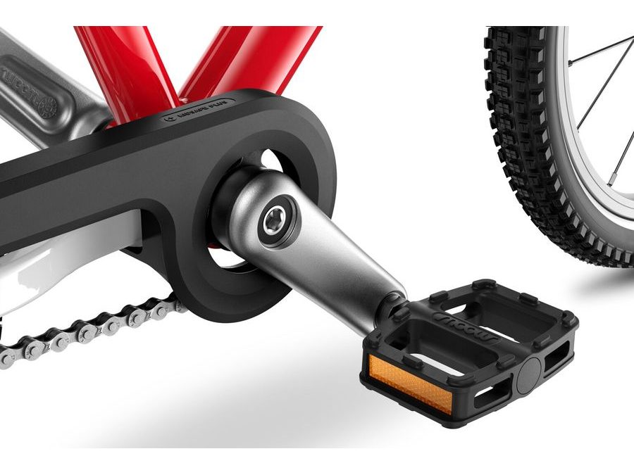 Dětské kolo 16" WOOM 3 AUTOMAGIC Red (Červená) 2025