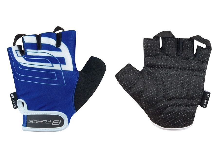 Letní krátkoprsté rukavice FORCE SPORT, modré
