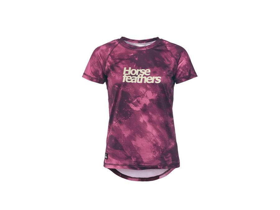 Dámský dres s krátkým rukávem HORSEFEATHERS Deco, blackberry camo