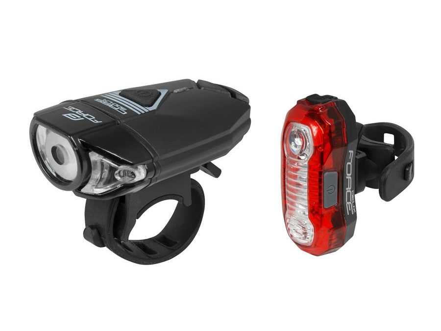 Sada světel Force EXPRESS USB přední + zadní