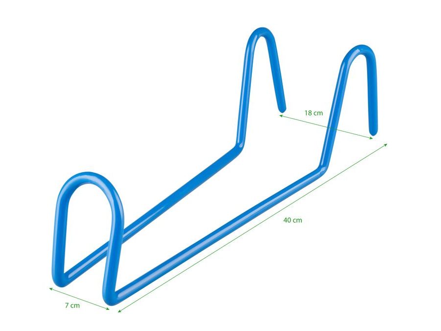držák řidítek FORCE k montážnímu stojanu, Fe modrý
