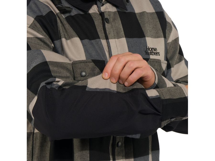 Pánská technická bike košile HORSEFEATHERS Prom, silver birch