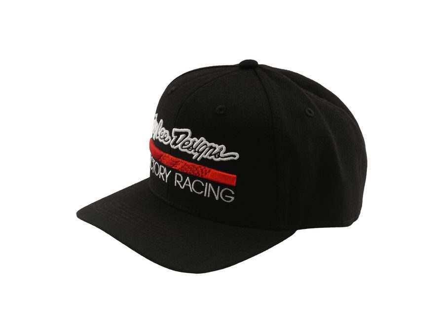 Kšiltovka Troy Lee Designs FACTORY RACING, black-red