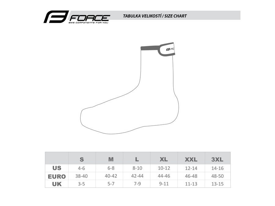 Návleky treter FORCE PU DRY ROAD, černé