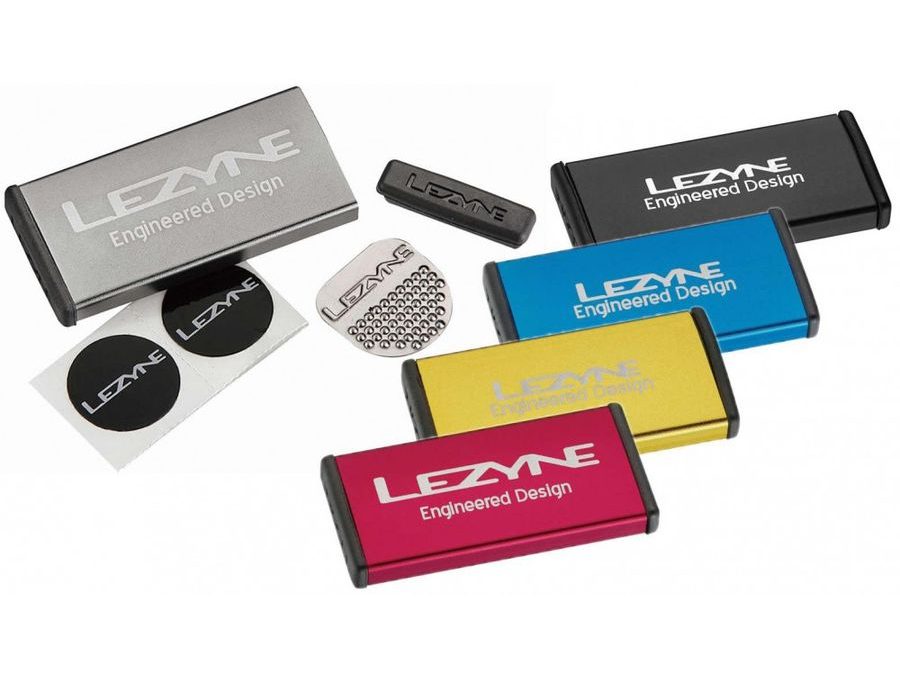 Box sad na lepení LEZYNE TIRE REPAIR METAL KIT BOX SET MIX
