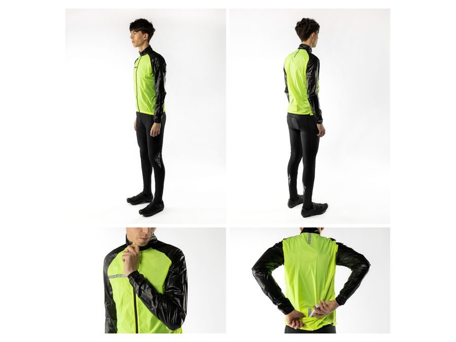 Bunda FORCE WINDPRO neprofuk, fluo-černá