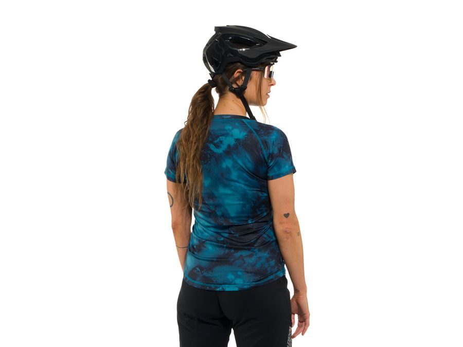 Dámský dres s krátkým rukávem HORSEFEATHERS Deco, petrol camo