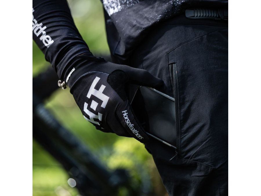 Letní krátkoprsté rukavice HORSEFEATHERS Digger, black