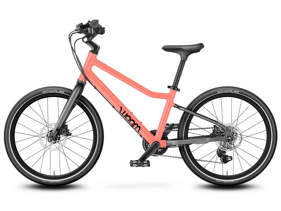 Dětské kolo Woom Explore 4 Neon Coral (Oranžová) 2025