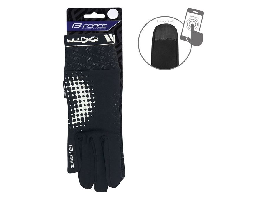 Podzimní/zimní rukavice FORCE EXTRA, černé