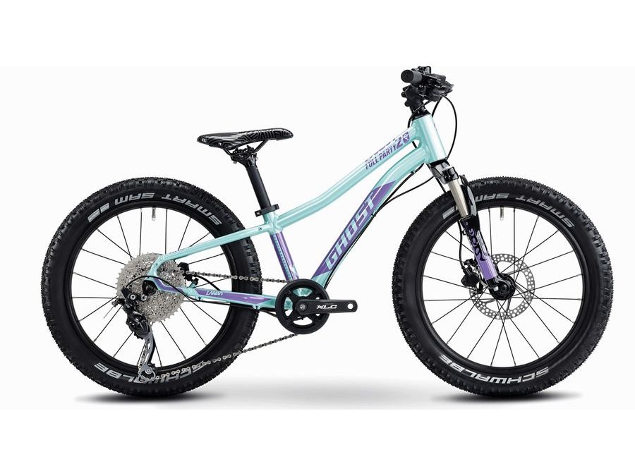Dětské kolo GHOST Lanao 20 Full Party Mint/Metallic Purple Gloss