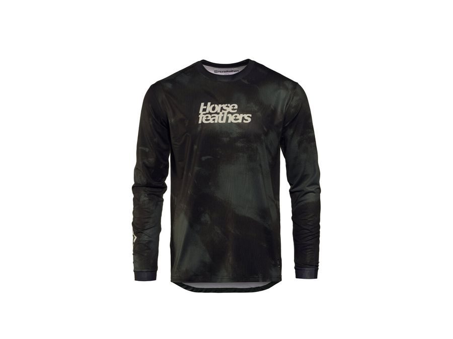 Pánský dres s dlouhým rukávem HORSEFEATHERS Quantum LS, thyme camo