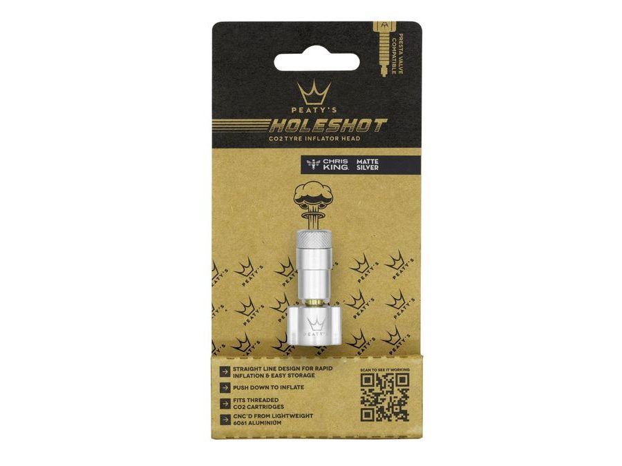 Hlavice pumpy PEATY'S HOLESHOT HLAVICE CO2 PUMPY SILVER