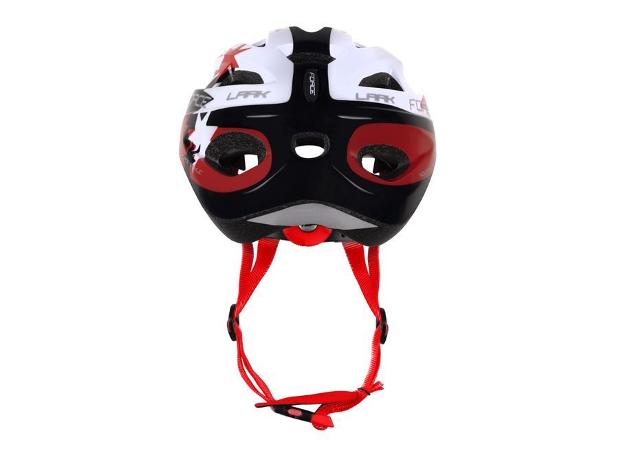 Dětská helma FORCE LARK, černo-červeno-bílá