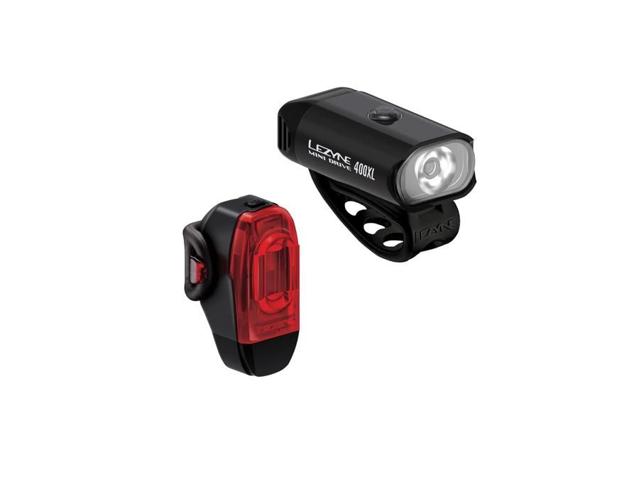 Sada světel LEZYNE LIGHT PAIR MINI DRIVE 400XL / KTV DRIVE+ PAIR BLACK / BLACK