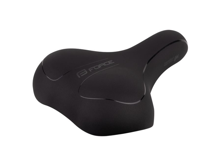 Dámské turistické sedlo FORCE COMFORT GEL, černé
