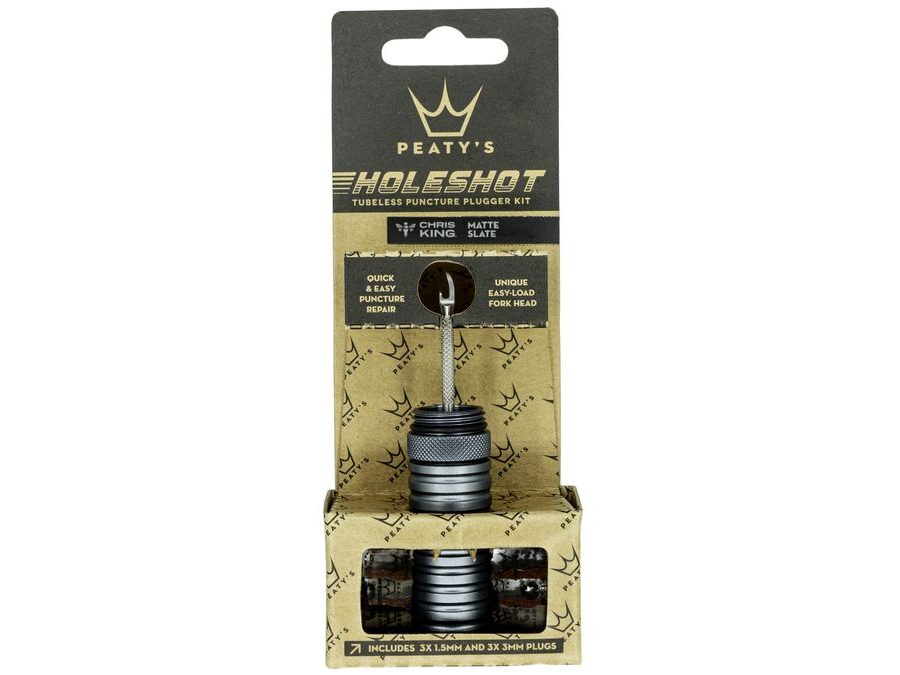 Opravná sada na bezdušové pláště PEATY'S HOLESHOT OPRAVNÁ SADA NA BEZDUŠOVÉ PLÁŠTĚ - SLATE