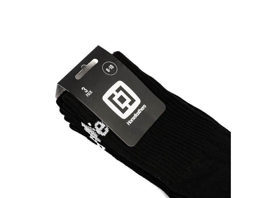 Dámské dlouhé ponožky HORSEFEATHERS Delete Premium Wmns 3Pack, black