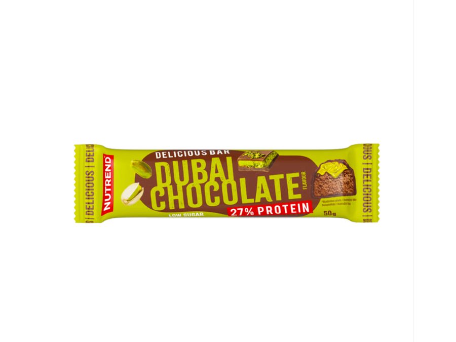 tyčinka Nutrend Delicious Bar dubajská čokoláda v mléčné čokoládě 50g