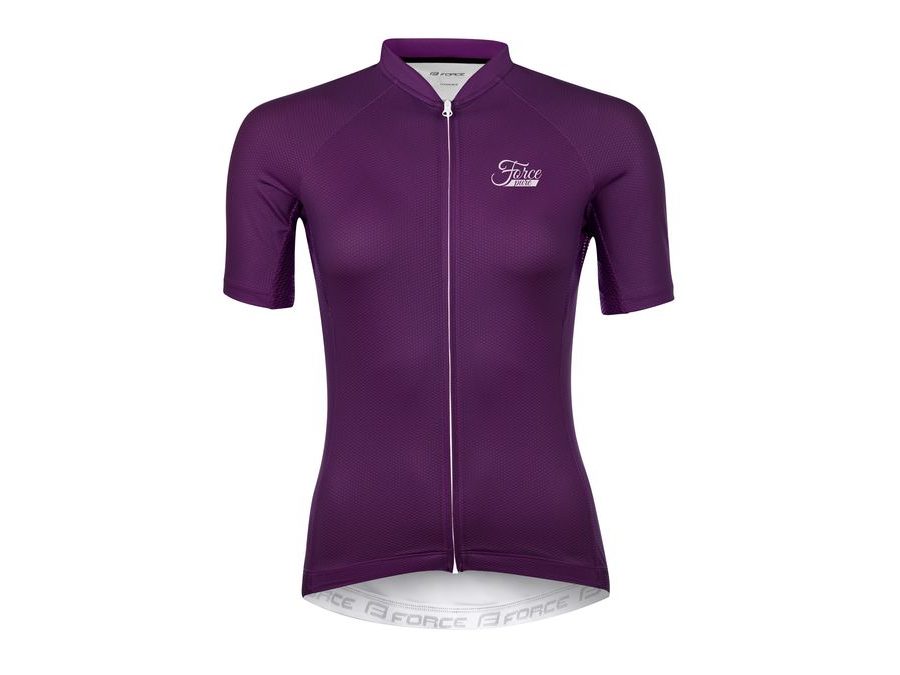 Dámský dres s dlouhým rukávem FORCE PURE LADY, fialový