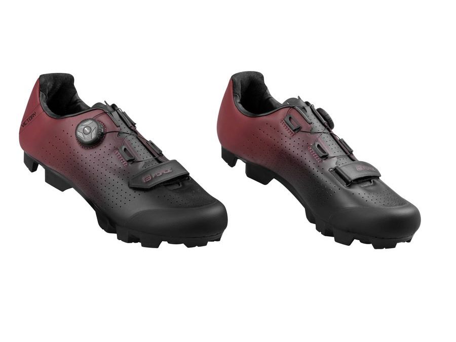 tretry FORCE MTB VICTORY, černo-bordó