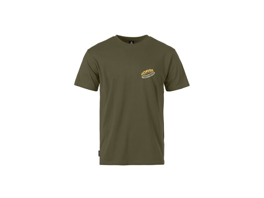 Pánské tričko s krátkým rukávem HORSEFEATHERS Orbit, burnt olive