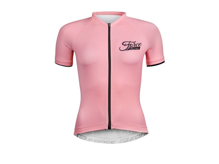 Dámský dres s krátkým rukávem FORCE CHARM LADY, světle růžový