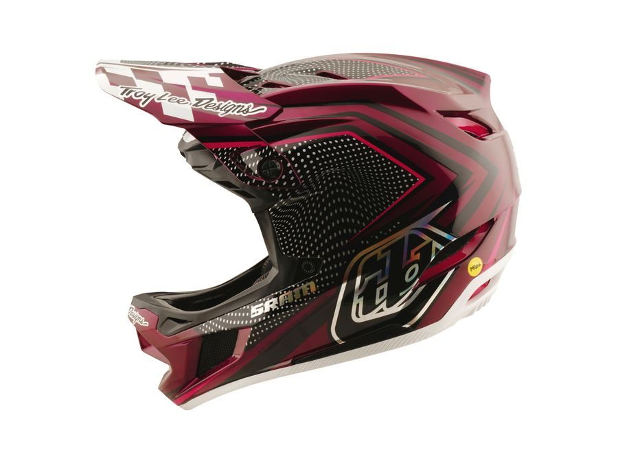 Integrální helma Troy Lee Designs D4 CARBON X SRAM RADIOSCAPE BLK / BERRY 2025