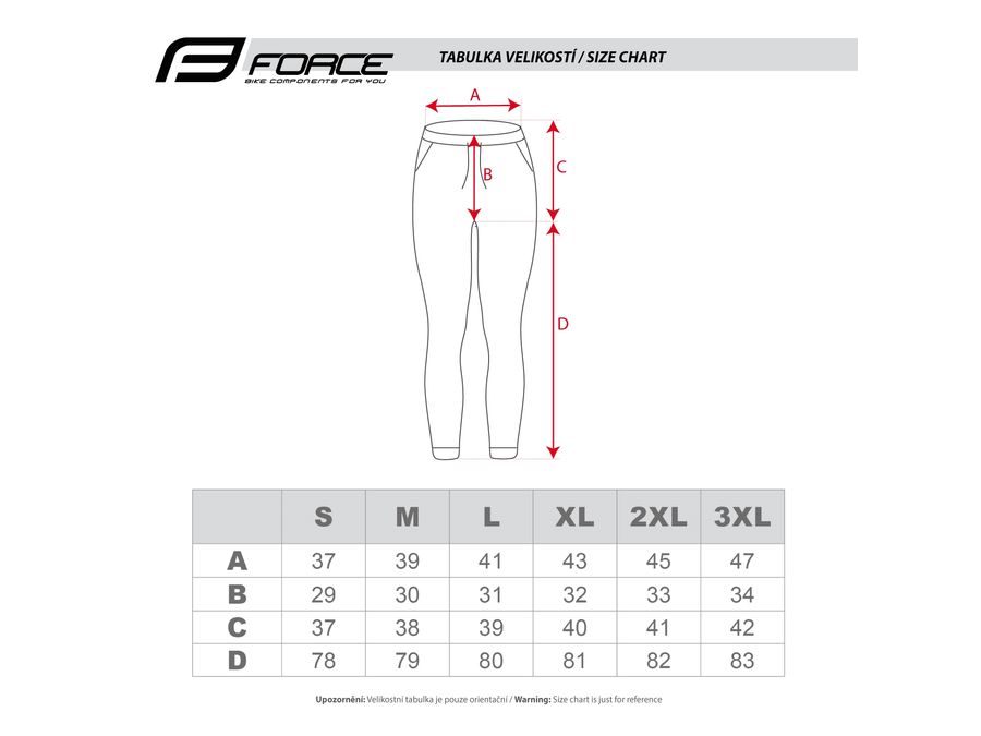 Tepláky FORCE COMFY, černé