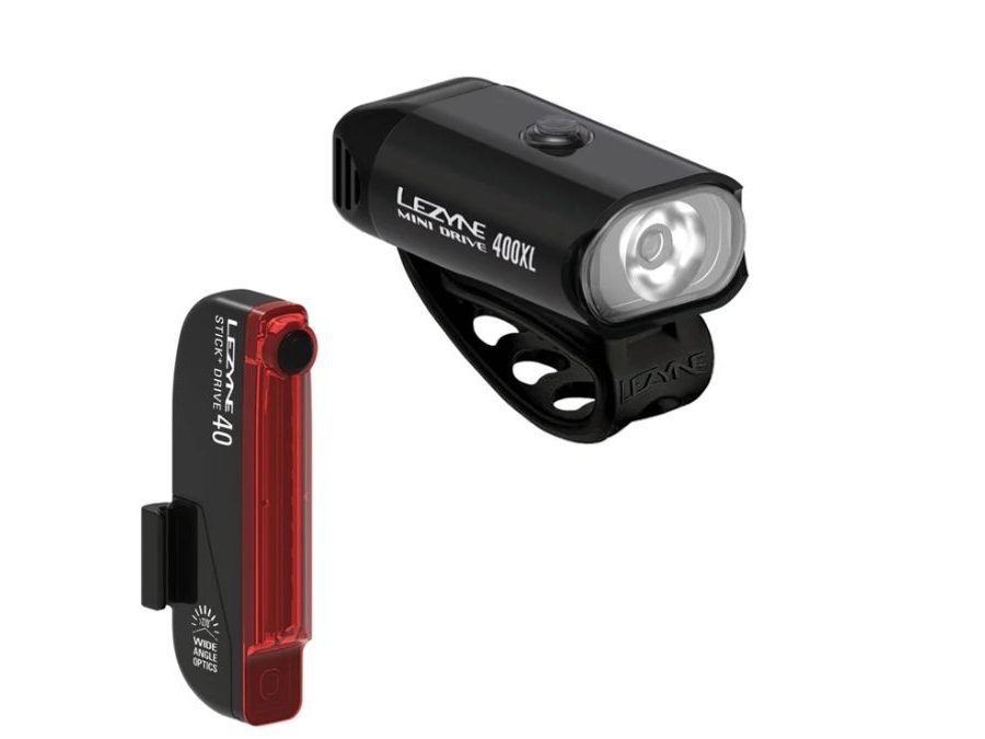 Sada světel LEZYNE LIGHT MINI DRIVE 400XL / STICK+ DRIVE PAIR