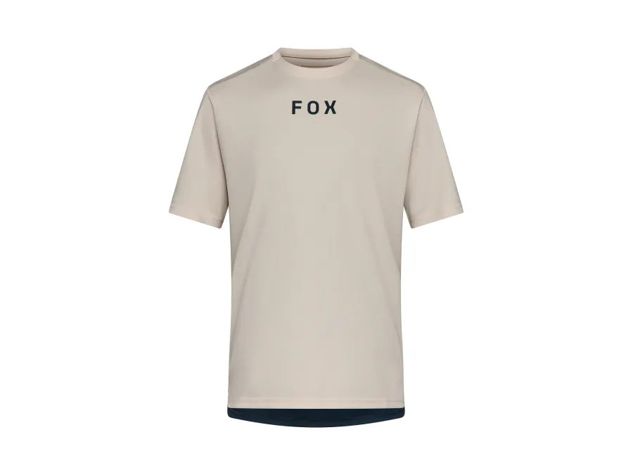 Pánský dres s krátkým rukávem FOX Ranger Wordmark Jersey, chalk white