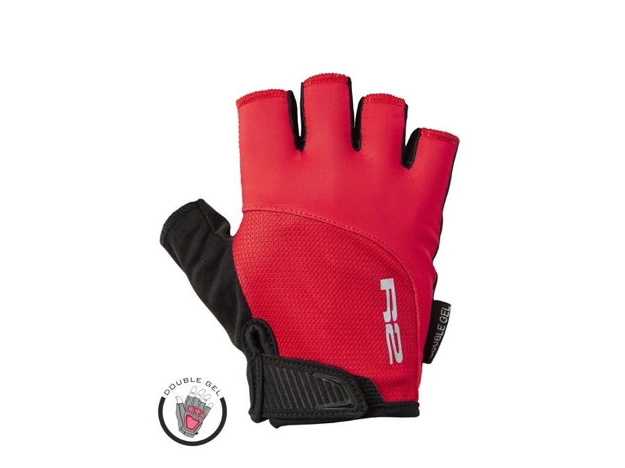 Letní krátkoprsté rukavice R2 VITTORIA ATR50D, červené
