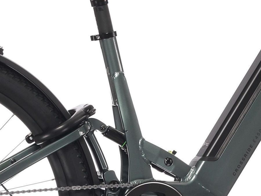 Dámské celoodpružené trekingové elektrokolo ROCK MACHINE Crossride e450 FS Touring, Gloss Grey-Black