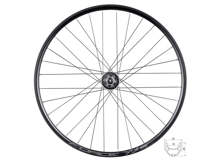 Přední kolo FORCE XC DISC 584x19 F804342-6d 32d