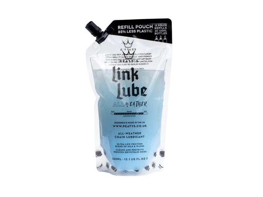 Mazivo / Olej na řetěz PEATY'S LINKLUBE ALL-WEATHER REFILL POUCH 360 ML