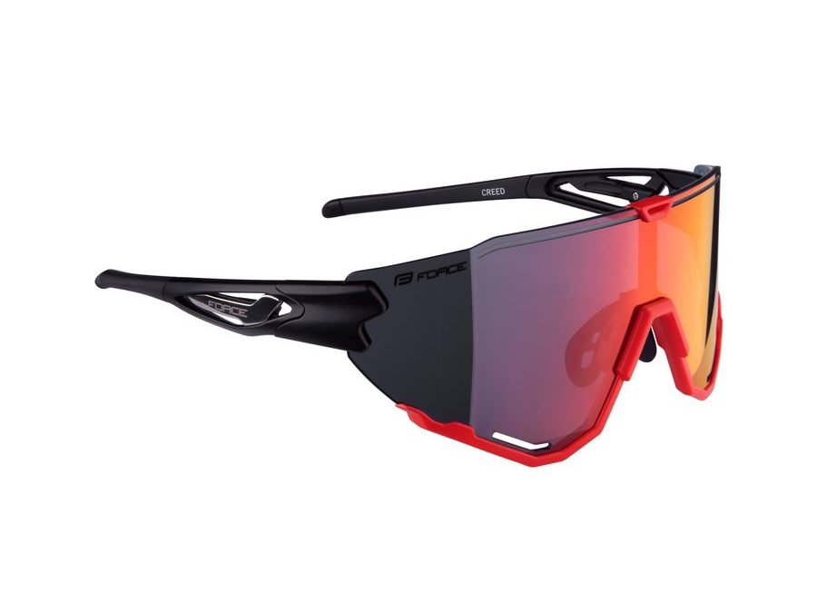 Brýle FORCE CREED černo-červené, červené revo skla